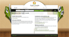 Desktop Screenshot of commande.dubeloiselle.ca