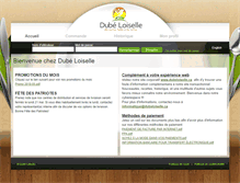 Tablet Screenshot of commande.dubeloiselle.ca